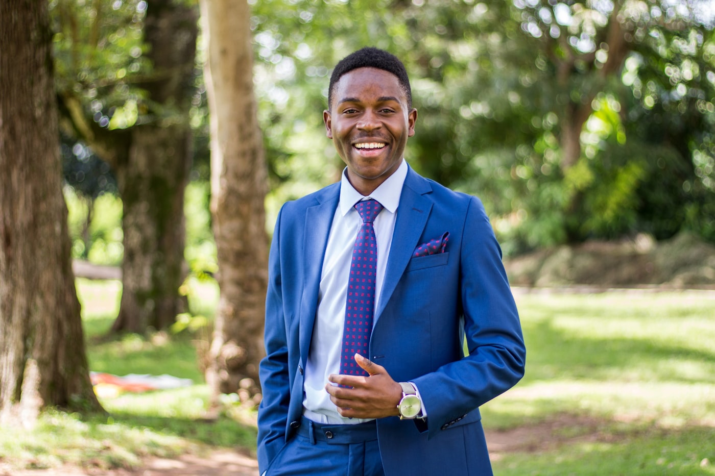 A man in a well-fitted suit