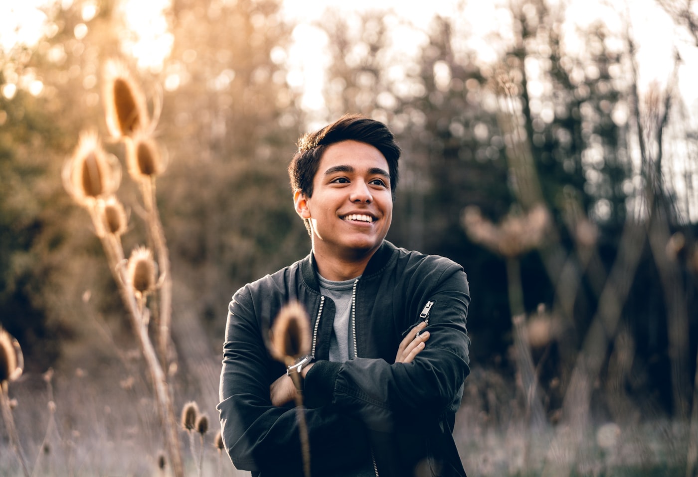 A warm, natural-light portrait