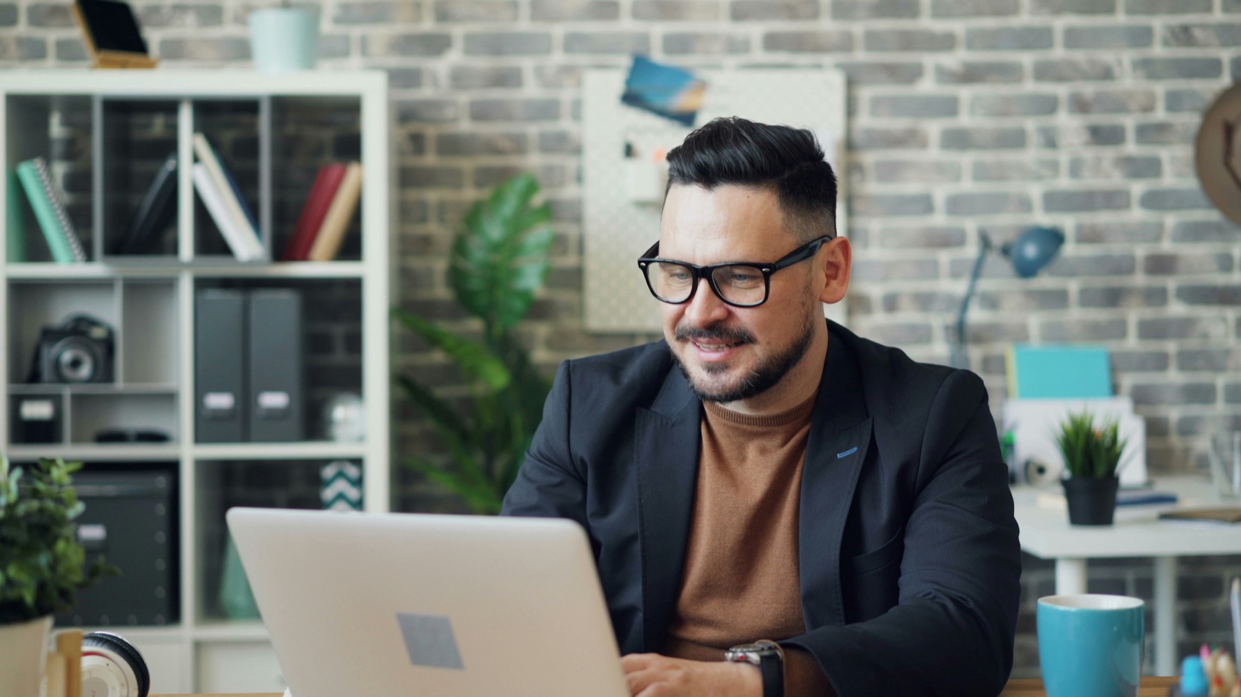 A professional man at his desk